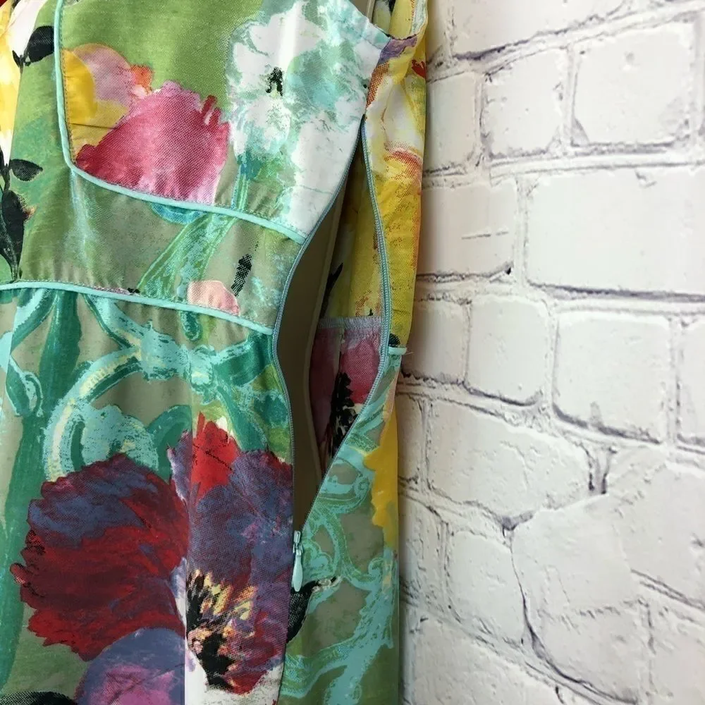 Alberto Makali Floral Dress Size Medium